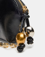 CASSIDI Wallet Black Dome-Shaped Card Holder | Steve Madden online