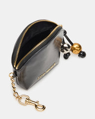 CASSIDI Wallet Black Dome-Shaped Card Holder | Steve Madden online