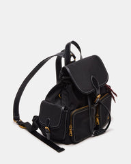 STUDIO Bag Black Nylon Cargo Pocket Drawstring Women's Backpack Handbag | Steve Madden near me