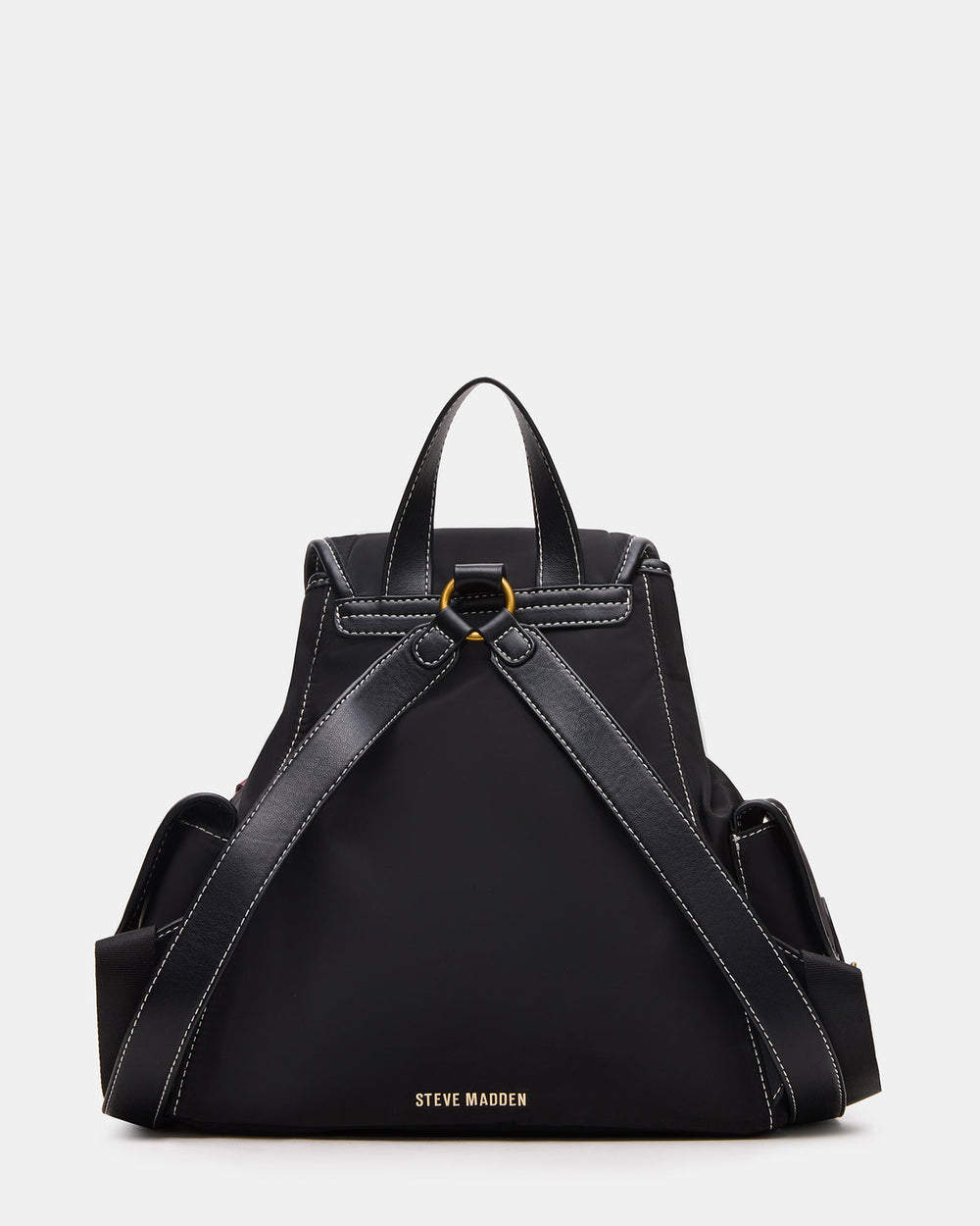 STUDIO Bag Black Nylon Cargo Pocket Drawstring Women's Backpack Handbag | Steve Madden near me