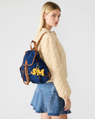 STUDIO Bag Navy Nylon Cargo Pocket Drawstring Women's Backpack Handbag | Steve Madden discount