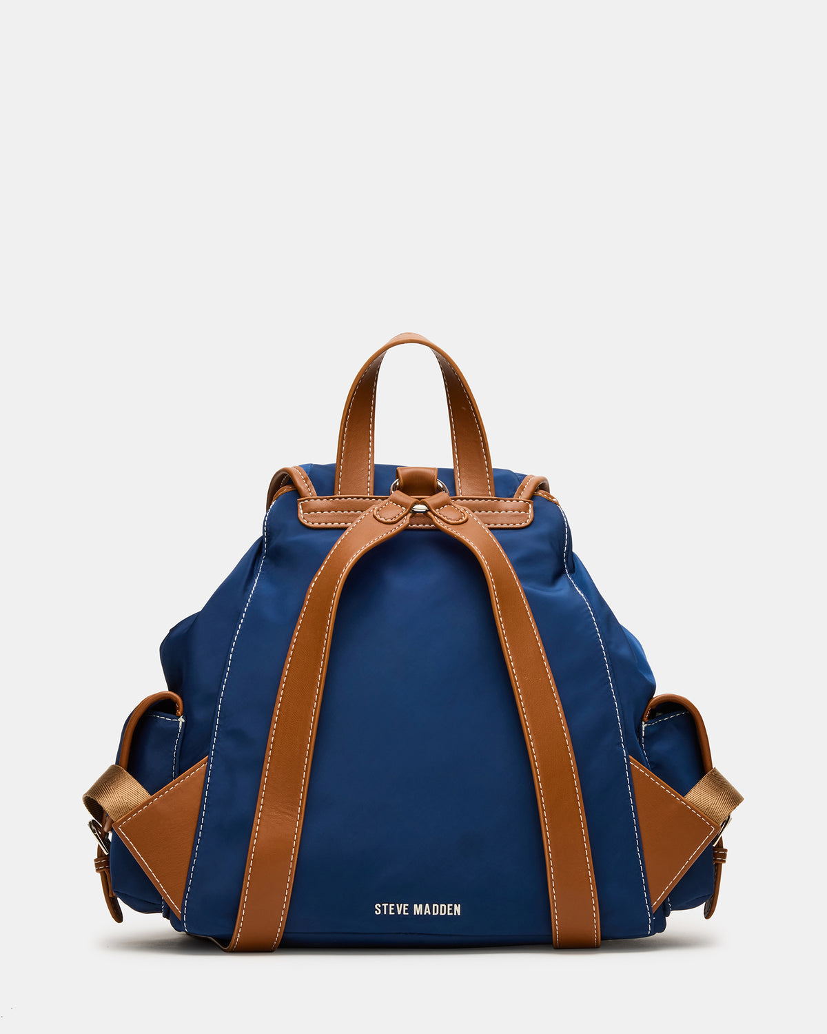 STUDIO Bag Navy Nylon Cargo Pocket Drawstring Women's Backpack Handbag | Steve Madden discount