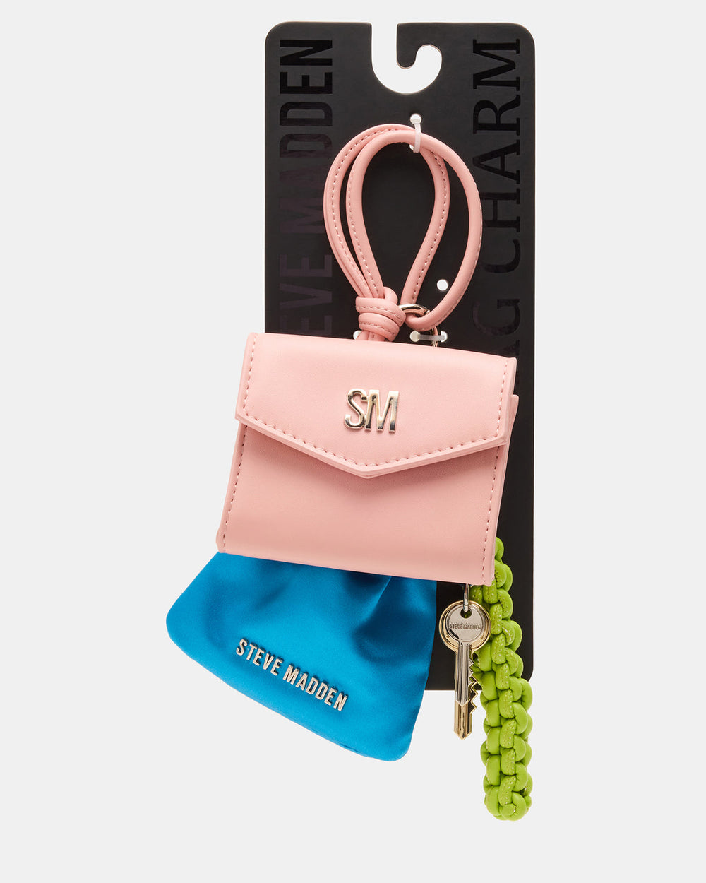 TRAVEL BAG CHARM Coral Multi Card Wallet Attachable Bag Charm | Steve Madden discount
