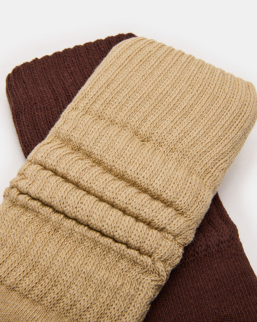 2 PACK RIB SLOUCH SOCKS TAN MULTI Women's Ribbed Quarter Socks | Steve Madden Sale