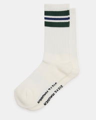 WYNN 2 PACK STRIPE ATHLEISURE SOCKS Egret Women's Stripe Athletic Socks | Steve Madden for Sale