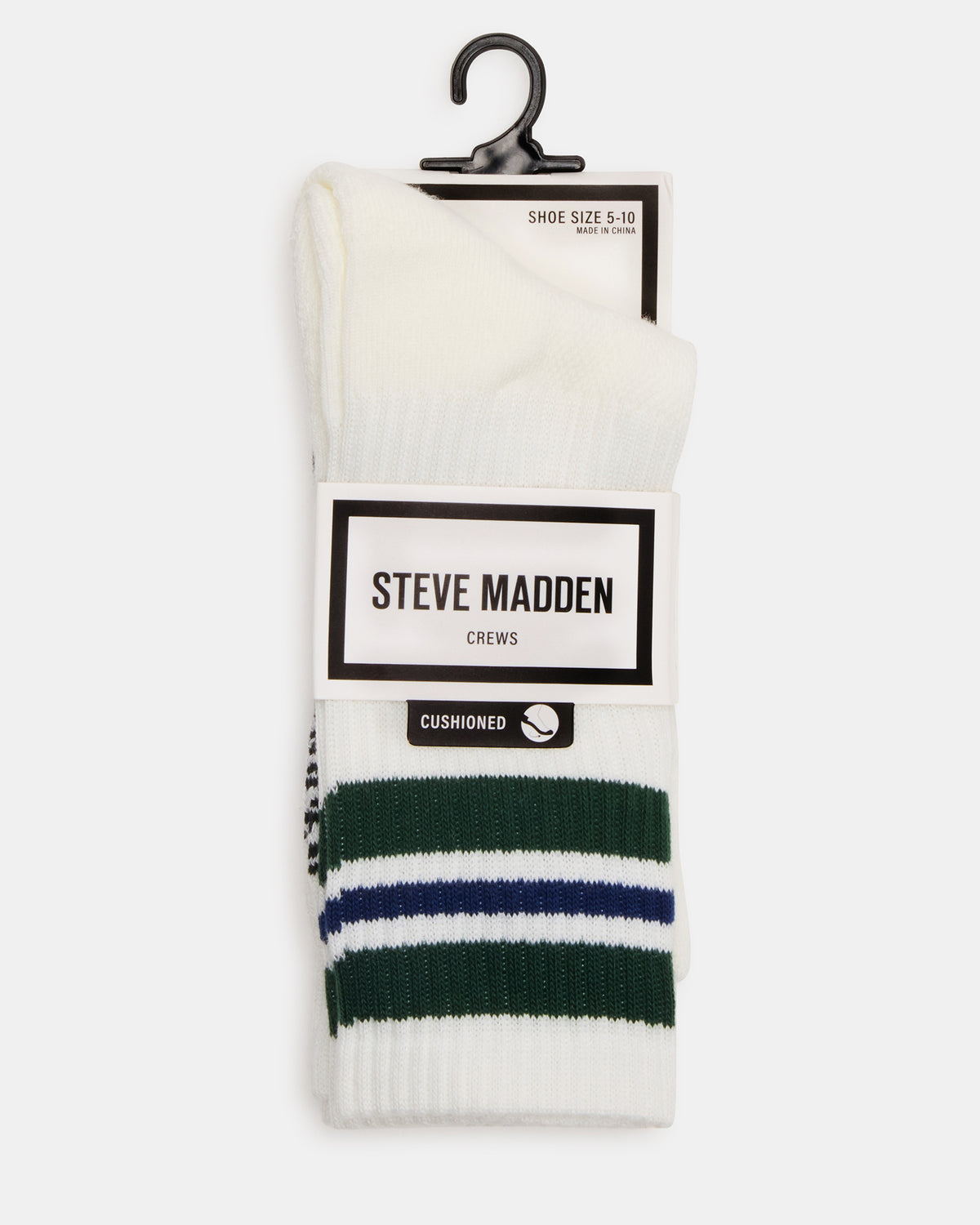 WYNN 2 PACK STRIPE ATHLEISURE SOCKS Egret Women's Stripe Athletic Socks | Steve Madden for Sale