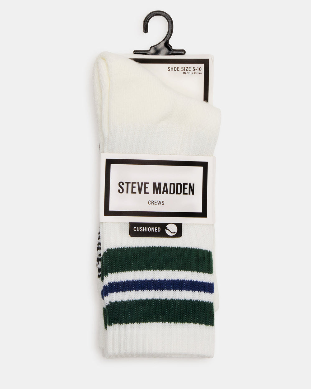 WYNN 2 PACK STRIPE ATHLEISURE SOCKS Egret Women's Stripe Athletic Socks | Steve Madden for Sale