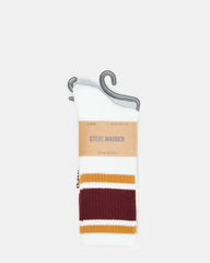 VARSITY CREW SOCKS Bone Multi Women's Stripe Detail Socks | Steve Madden outlet