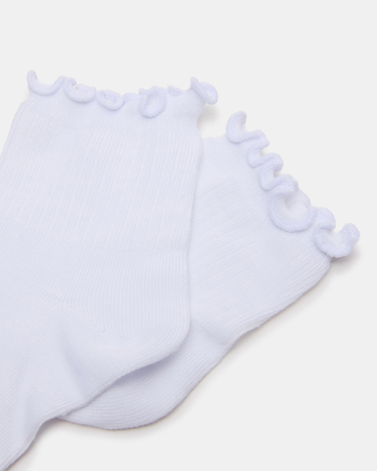 LETTUCE EDGE ANKLET SOCKS White Women's Anklet Socks | Steve Madden near me