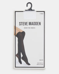 PREPPY White Over-The-Knee Footed Women's Tights | Steve Madden online