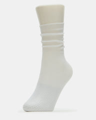 FISHNET SHLOUCHY CREW SOCKS White Women's Quarter Socks | Steve Madden US