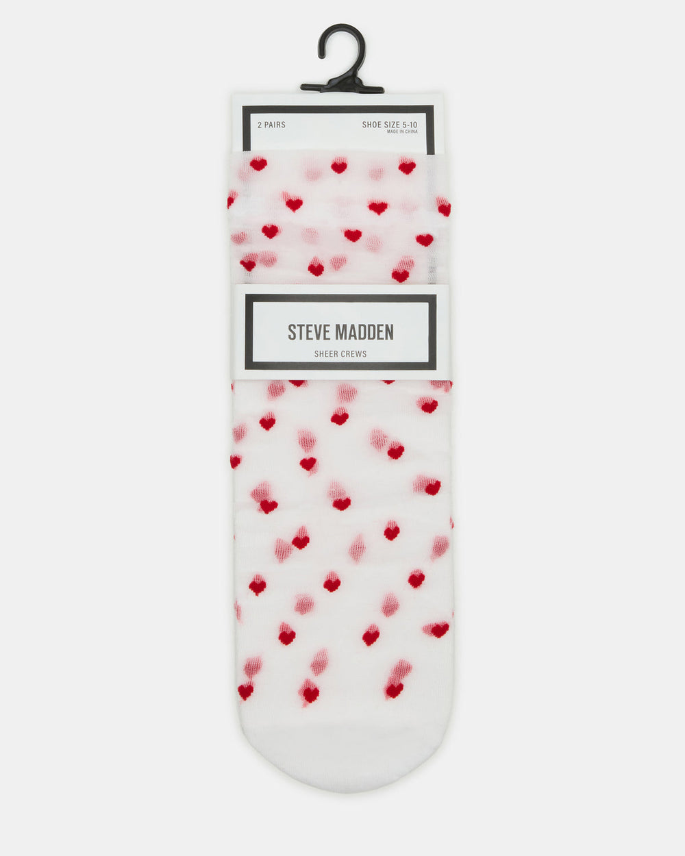 2 Pack Heart Sheer Tulle Women's Anklet Socks White | Steve Madden near me