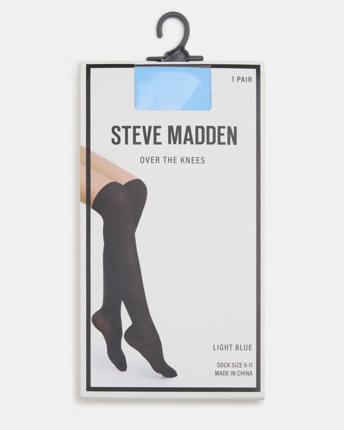 PREPPY Light Blue Over-The-Knee Footed Women's Tights | Steve Madden discount
