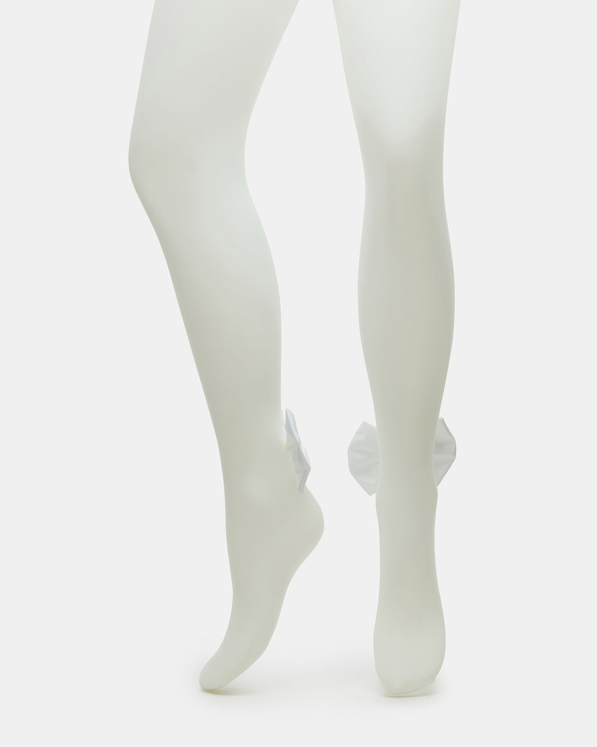 BRIDAL BOW TIGHTS Sheer White Women's Footed Tights | Steve Madden US
