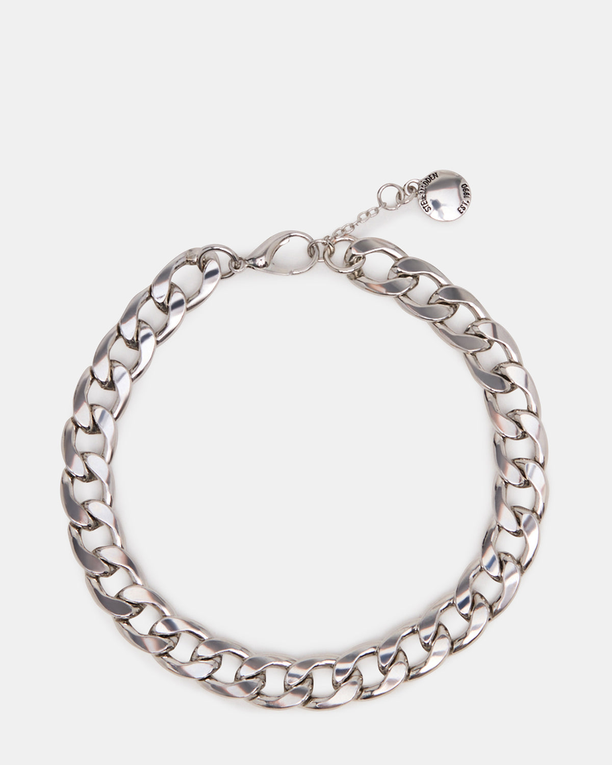 LINK CHAIN ANKLET Silver Women's | Steve Madden on Sale
