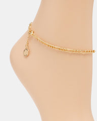 FIGARO ANKLET CAHIN Gold Women's Anklet | Steve Madden near me