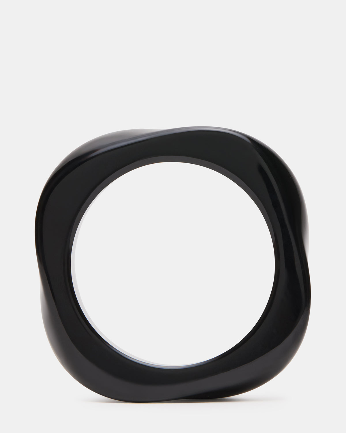 CURVED RETRO BRACELET Black Women's Bangle Bracelet | Steve Madden outlet