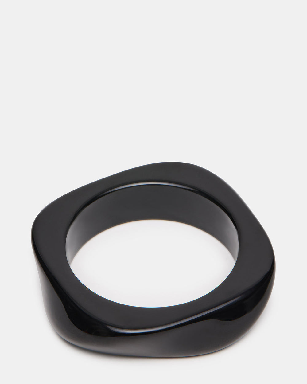 CURVED RETRO BRACELET Black Women's Bangle Bracelet | Steve Madden outlet
