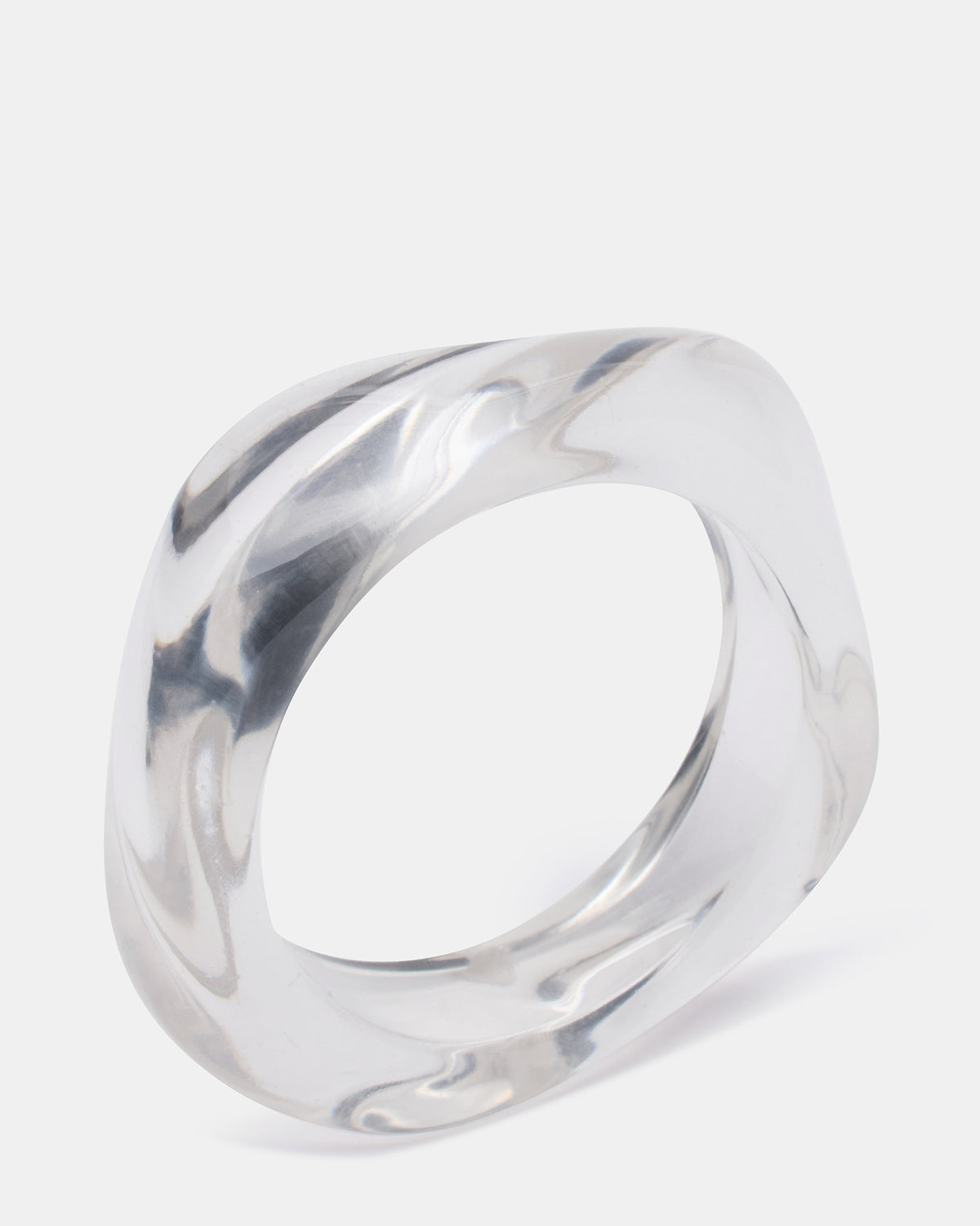 CURVED RETRO BRACELET Clear Women's Bangle Bracelet | Steve Madden for Sale