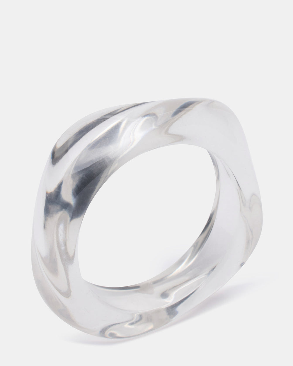 CURVED RETRO BRACELET Clear Women's Bangle Bracelet | Steve Madden for Sale