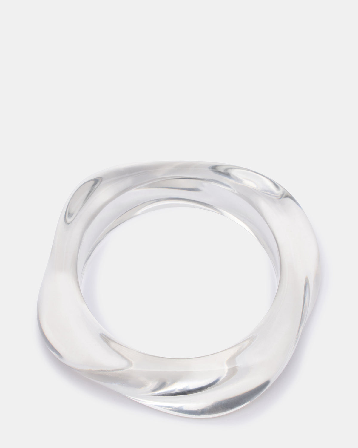 CURVED RETRO BRACELET Clear Women's Bangle Bracelet | Steve Madden for Sale