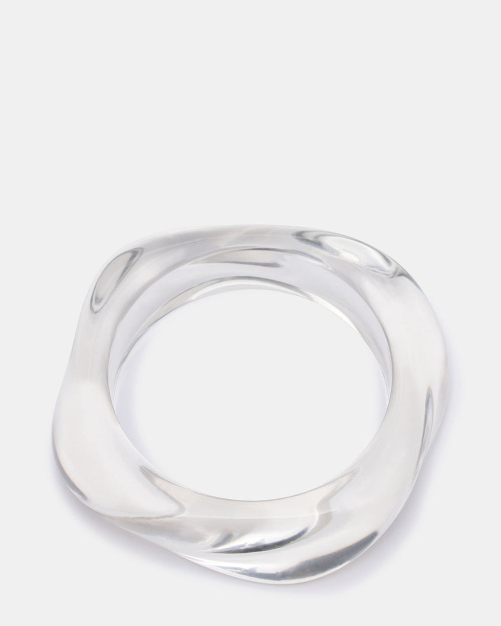CURVED RETRO BRACELET Clear Women's Bangle Bracelet | Steve Madden for Sale
