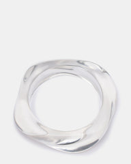 CURVED RETRO BRACELET Clear Women's Bangle Bracelet | Steve Madden for Sale