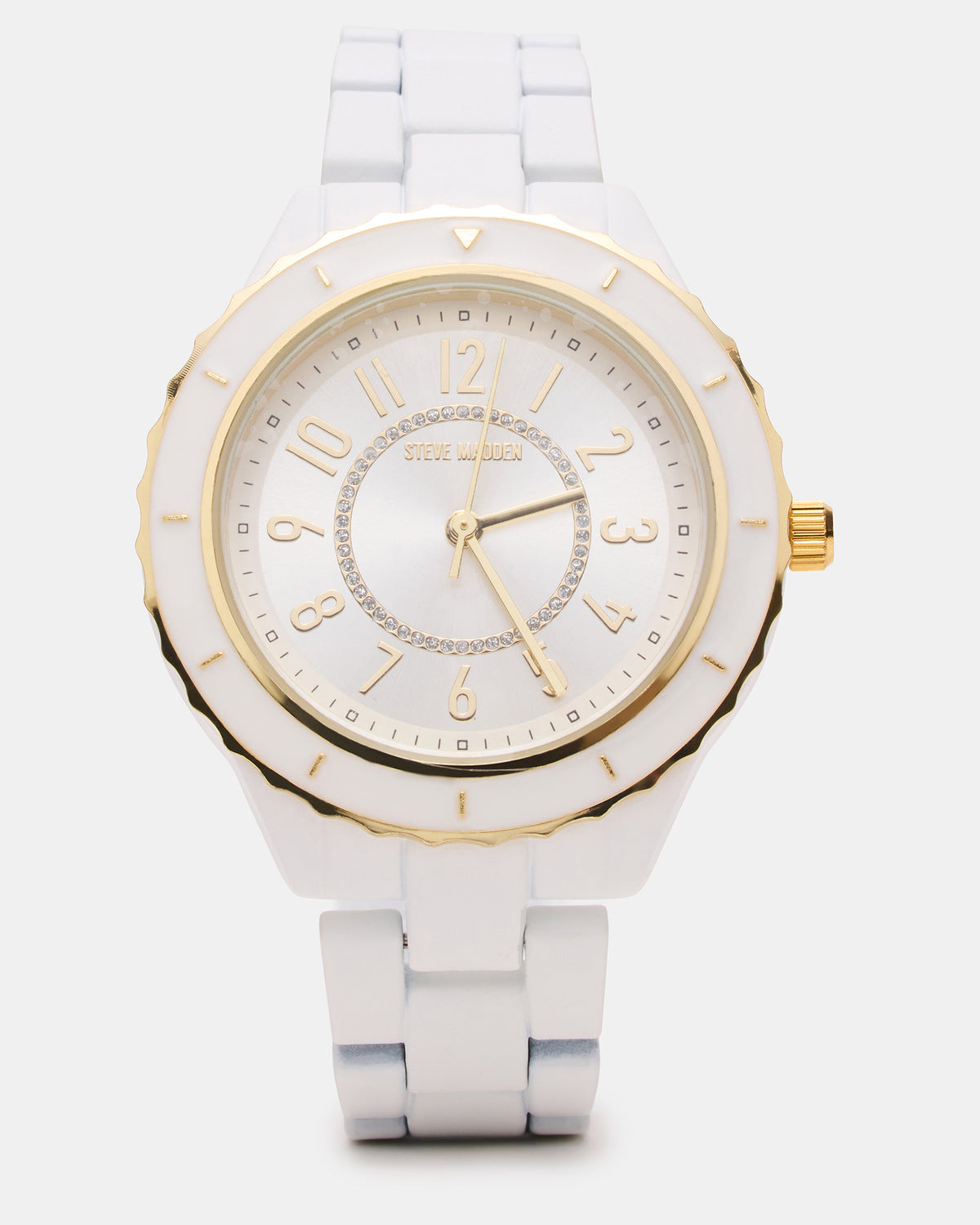 WOMEN'S STAINLESS STEEL WATCH White Women's Watch | Steve Madden outlet