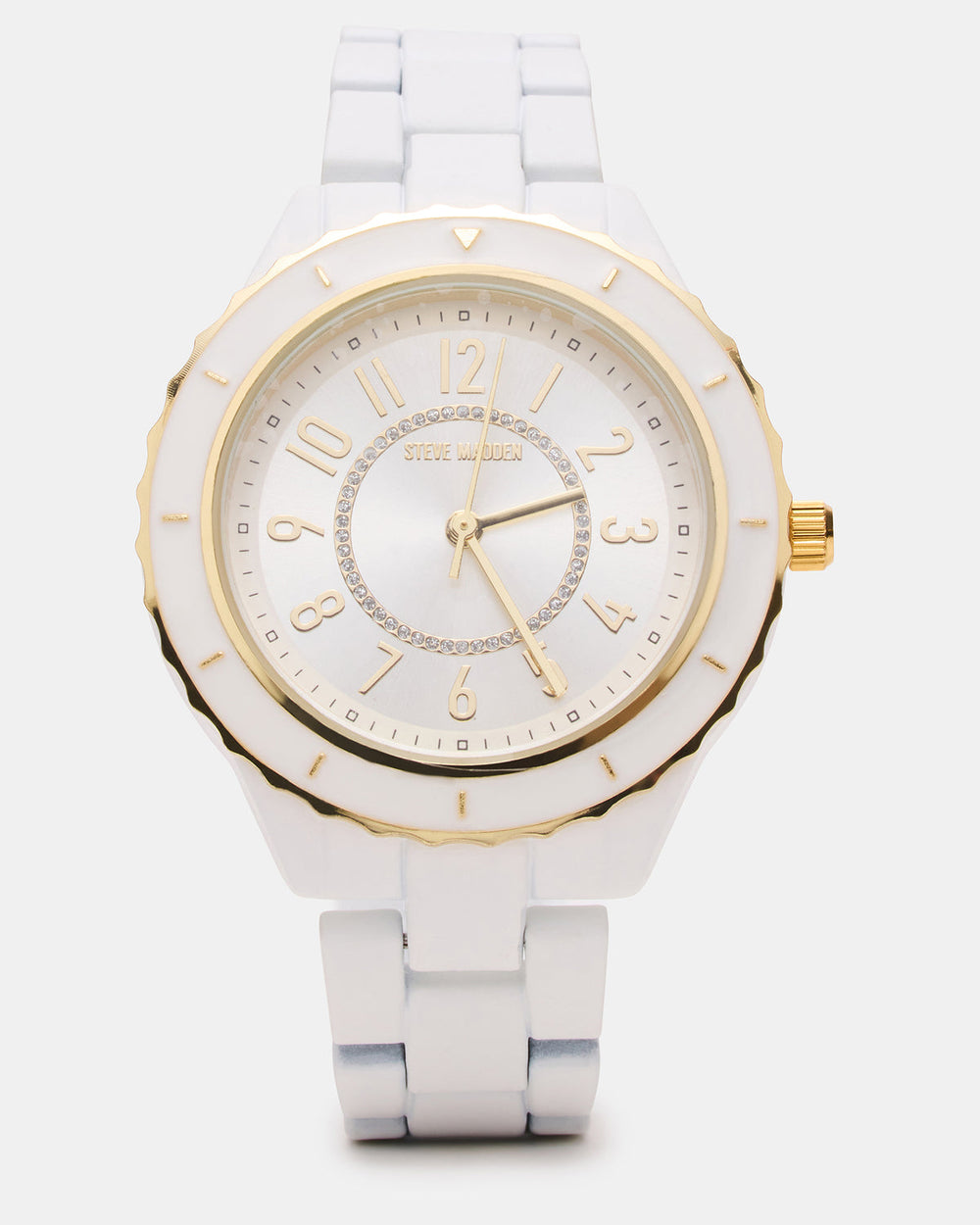 WOMEN'S STAINLESS STEEL WATCH White Women's Watch | Steve Madden outlet