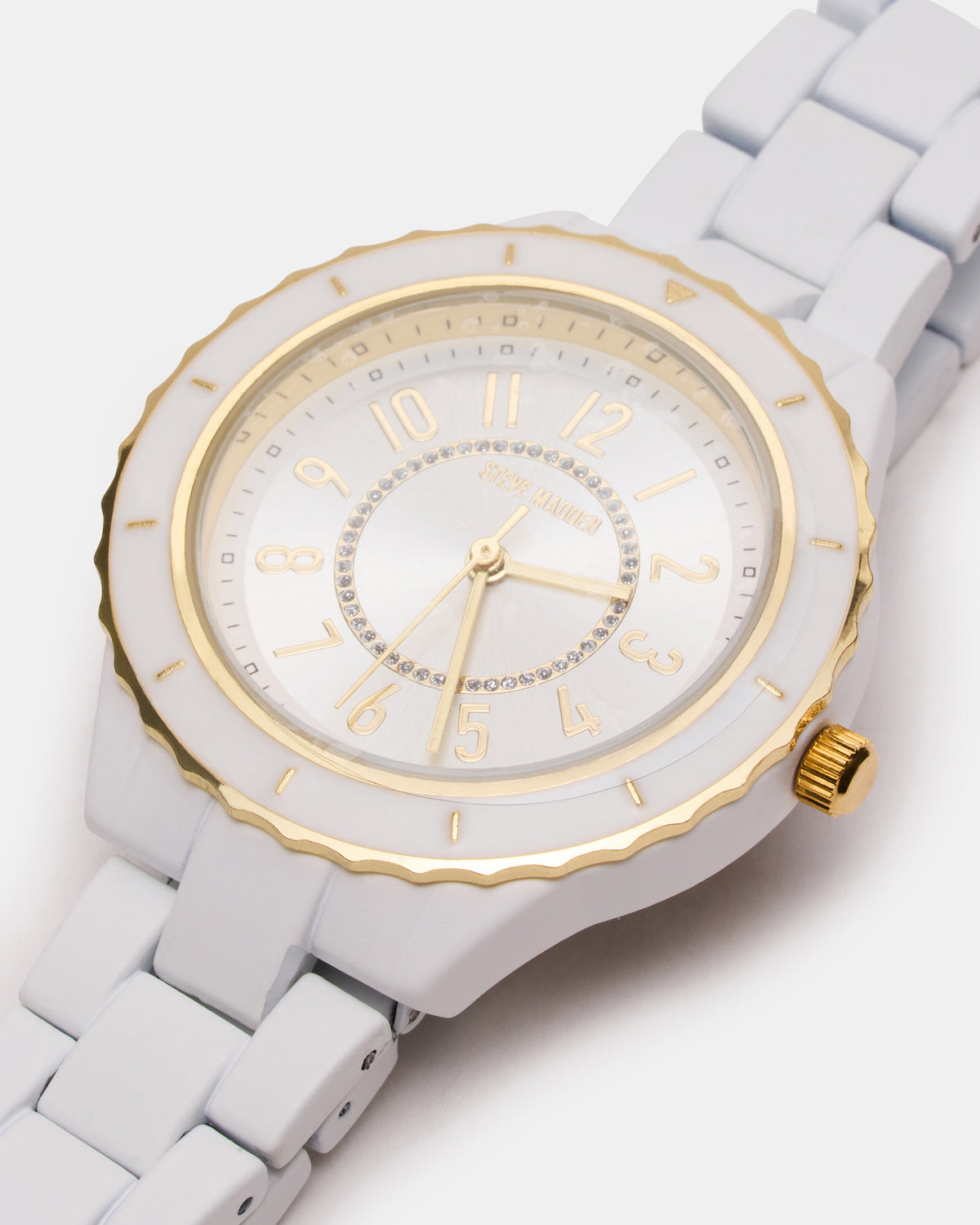 WOMEN'S STAINLESS STEEL WATCH White Women's Watch | Steve Madden outlet