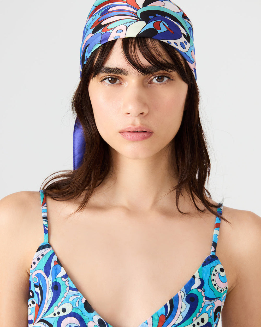 BLUE PRINTED SCARF Women's Resort Scarf | Steve Madden online