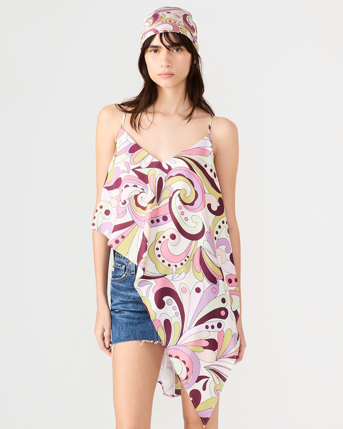 LAVENDER PRINTED SCARF Women's Resort Scarf | Steve Madden on Sale