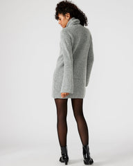 ABBIE Sweater Dress Grey | Mini Turtleneck Flared Sleeve Dress | Steve Madden online