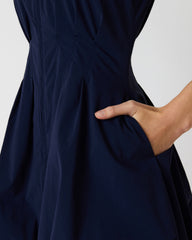 DYANNE Marine Women's Zip-Front Bubble-Hem Dress | Steve Madden online