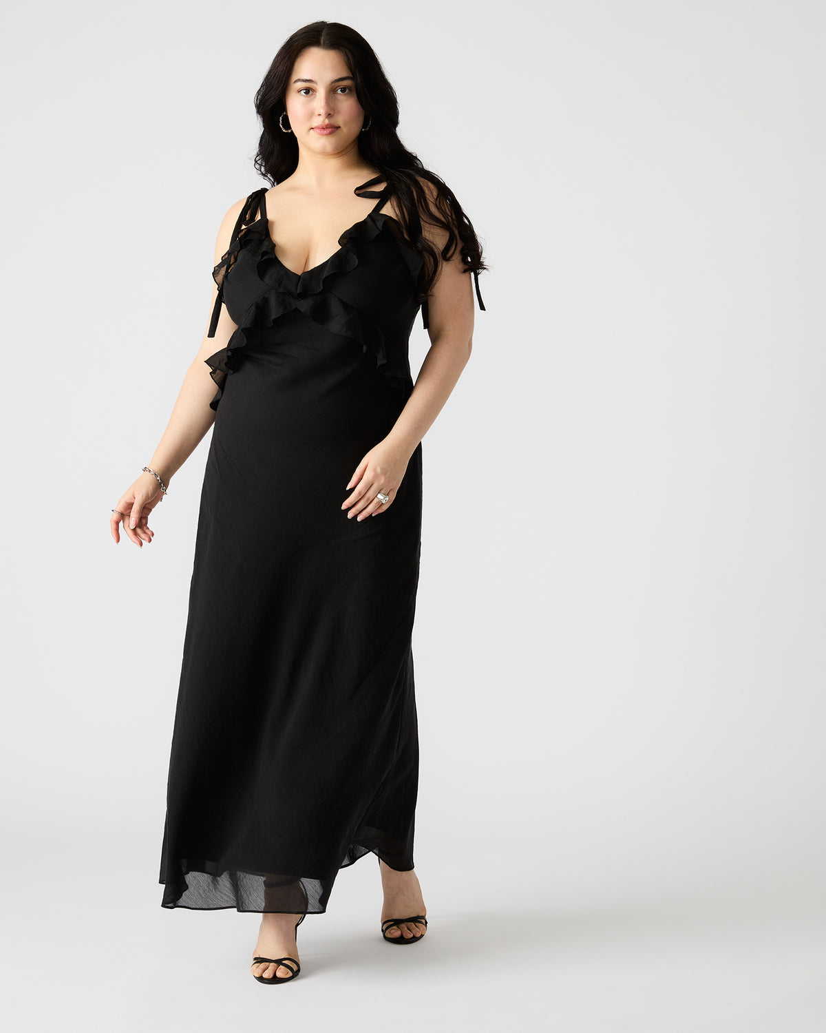 ADALINA Black Women's Maxi Dress | Steve Madden US