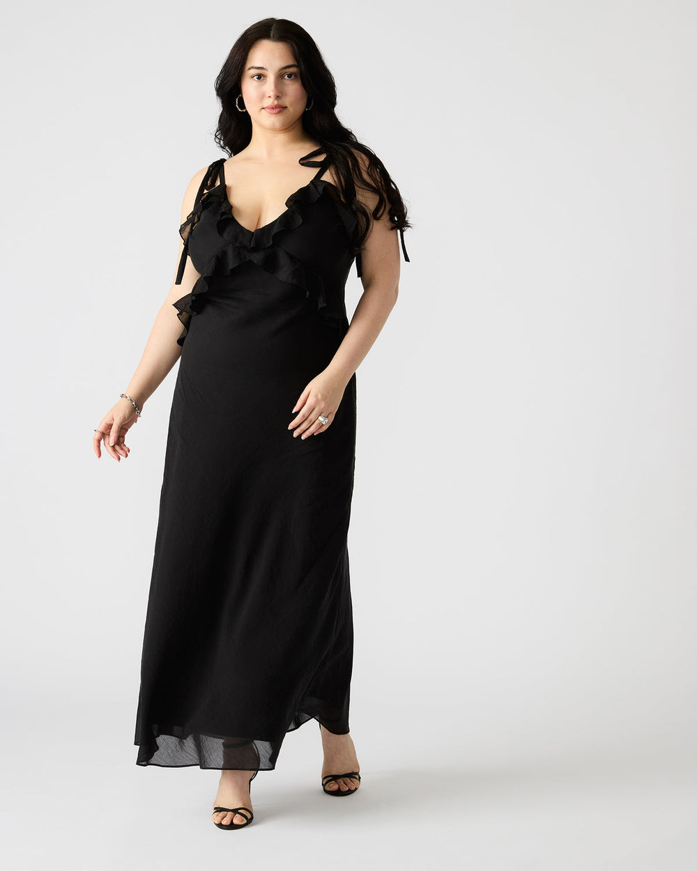 ADALINA Black Women's Maxi Dress | Steve Madden US