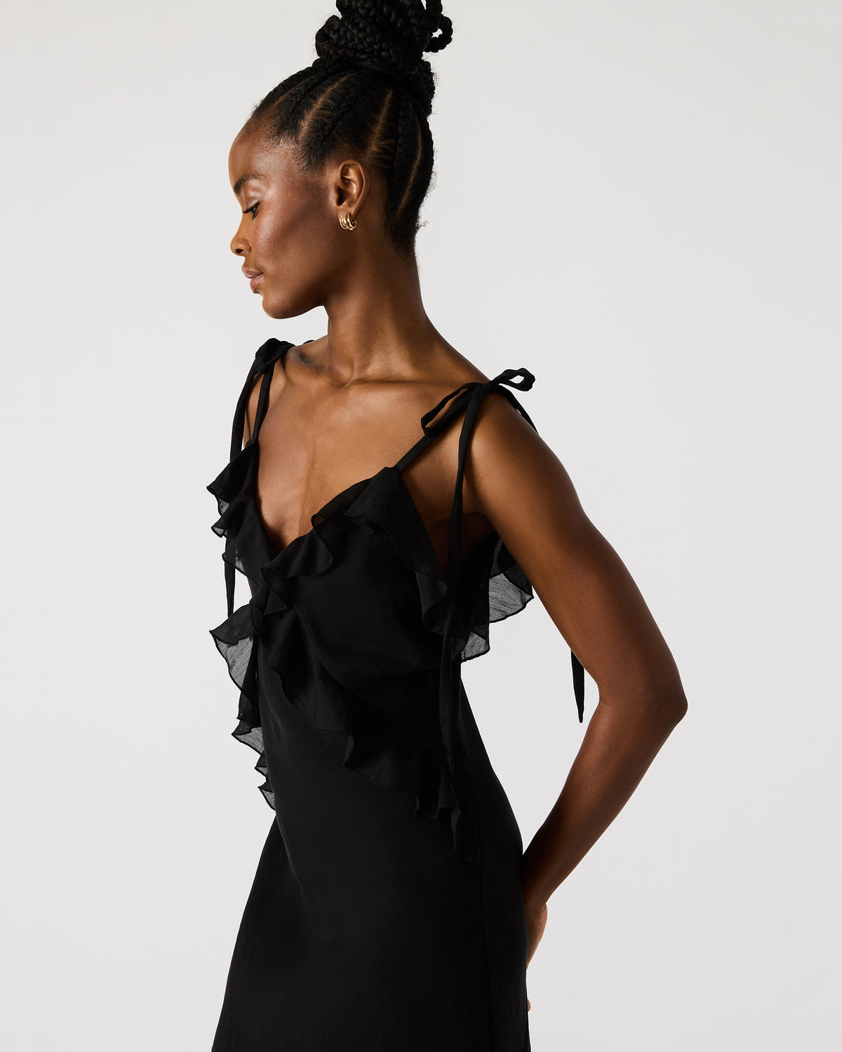 ADALINA Black Women's Maxi Dress | Steve Madden US