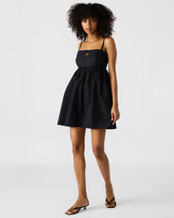 MEADOW Black Mini Cut-Out Flowy Dress | Steve Madden Sale