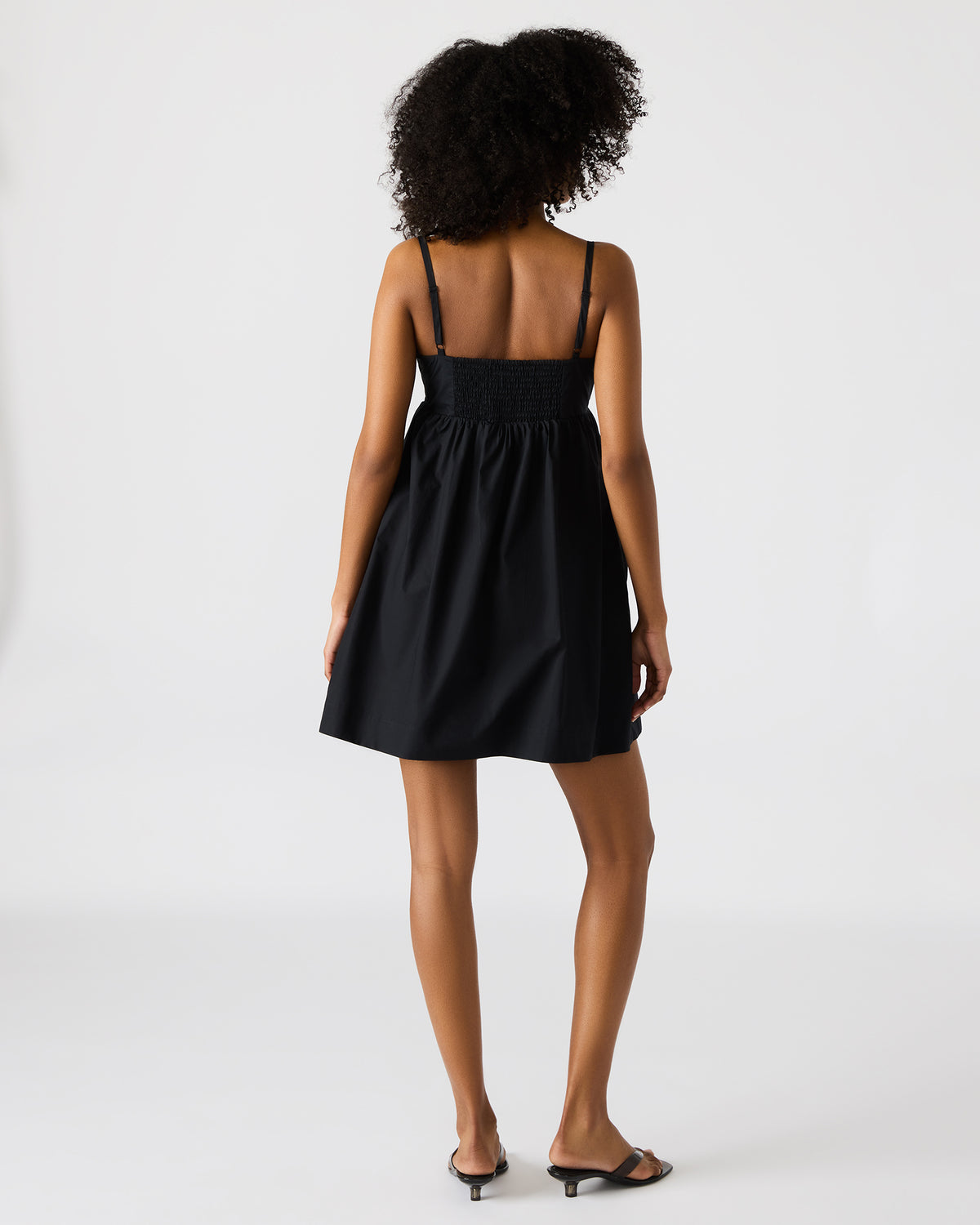 MEADOW Black Mini Cut-Out Flowy Dress | Steve Madden Sale