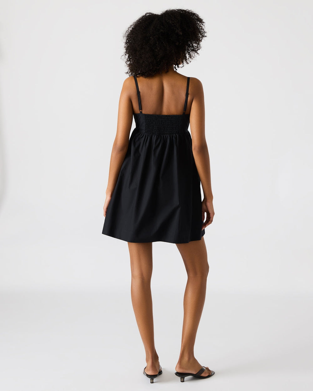 MEADOW Black Mini Cut-Out Flowy Dress | Steve Madden Sale
