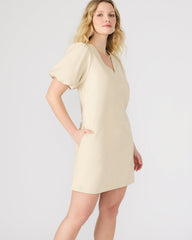 TILLY Bone Short-Sleeved Faux Leather Women's Dress | Steve Madden outlet