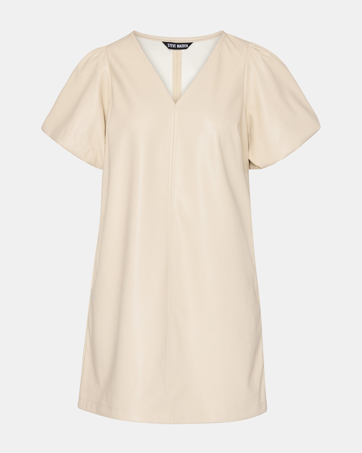TILLY Bone Short-Sleeved Faux Leather Women's Dress | Steve Madden outlet