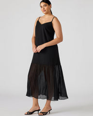 EMBER Black Flowy Sheer Maxi Women's Dress | Steve Madden for Sale