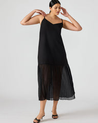 EMBER Black Flowy Sheer Maxi Women's Dress | Steve Madden for Sale