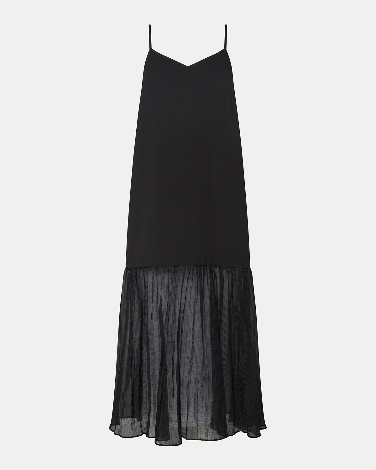 EMBER Black Flowy Sheer Maxi Women's Dress | Steve Madden for Sale