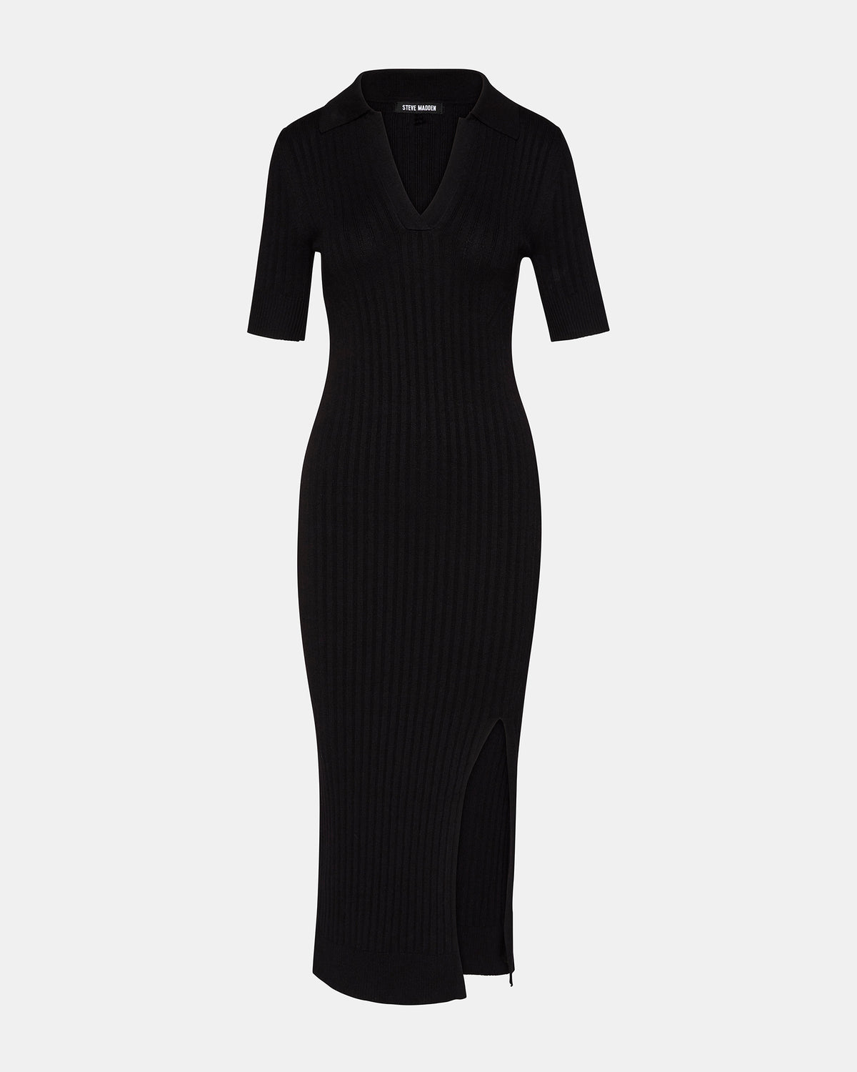 LINDY Dress Black | Collared Midi Dress | Steve Madden near me