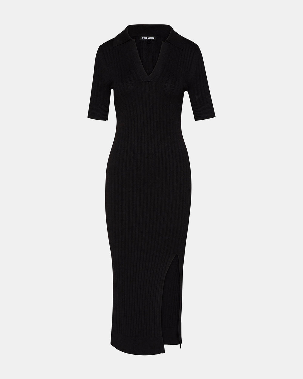 LINDY Dress Black | Collared Midi Dress | Steve Madden near me