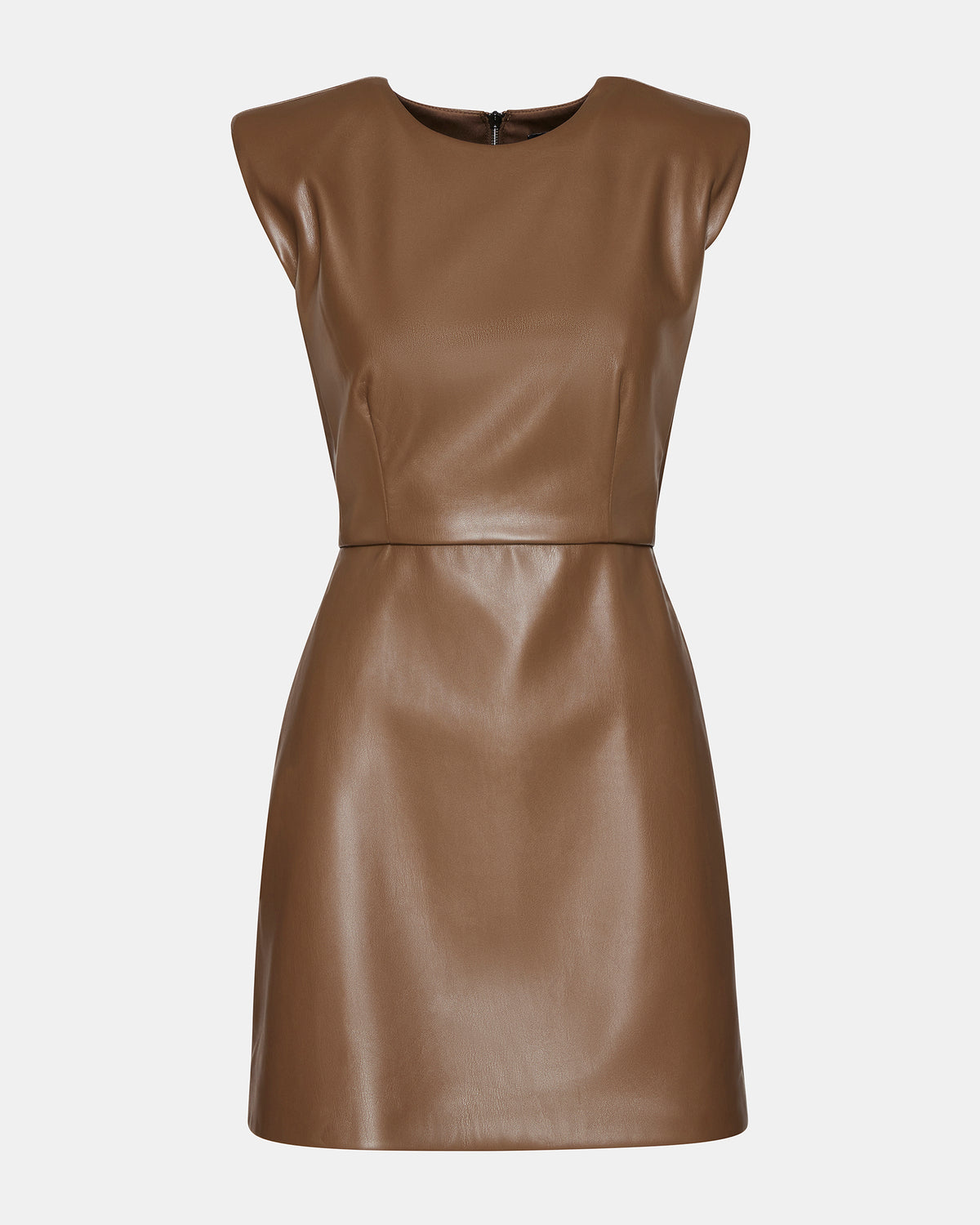 BELEN Brown Women's Shoulder Pad Mini Dress | Steve Madden discount