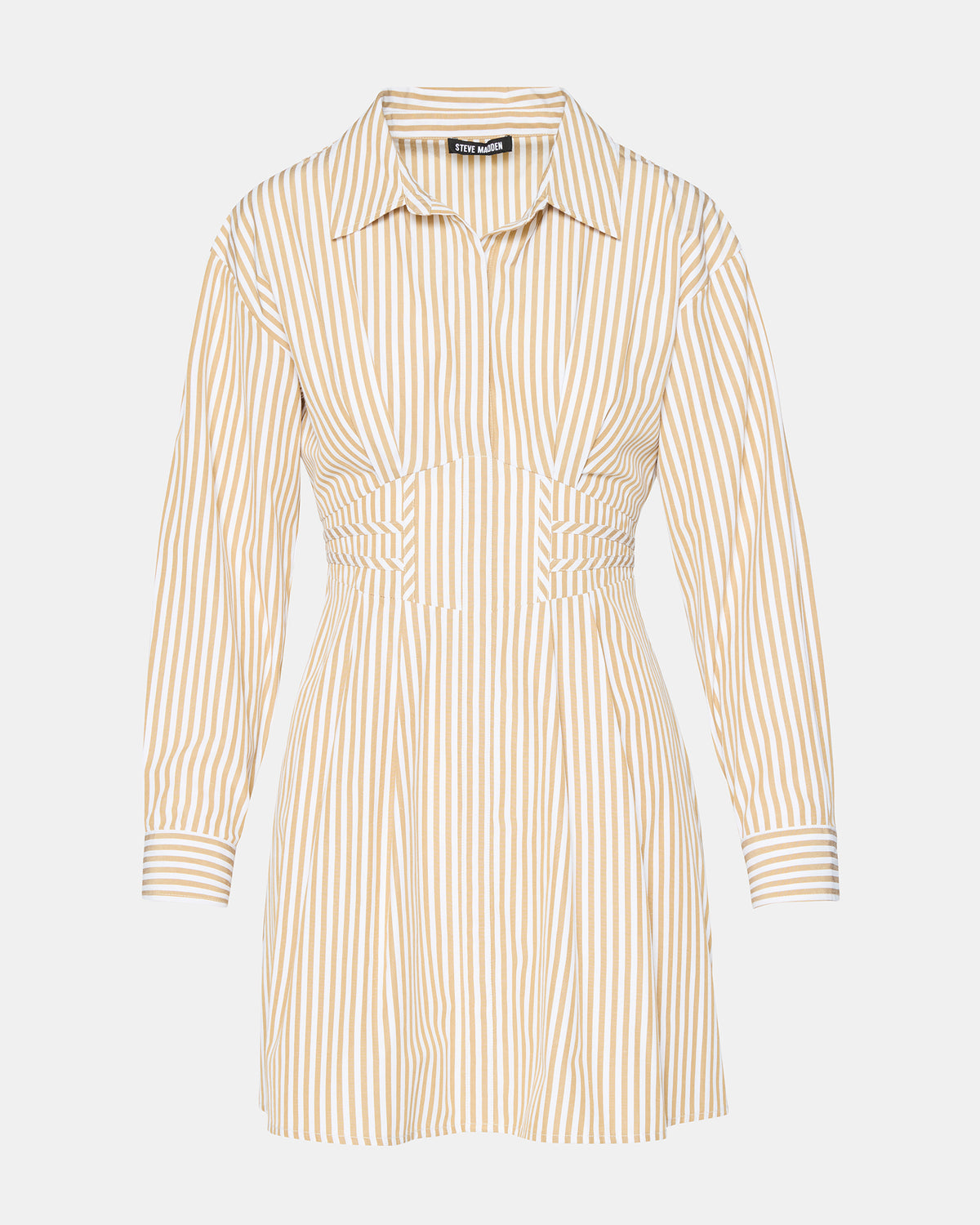 ARIA Taupe Women's Button-Up Mini Dress | Steve Madden online