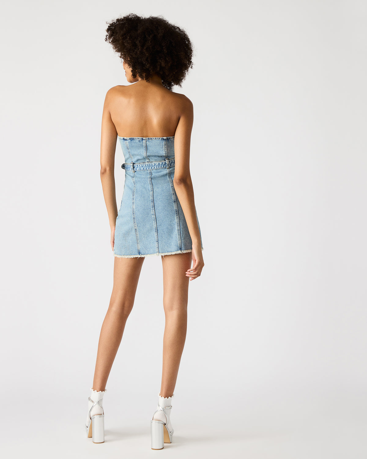 MATILDA Strapless Denim Mini Women's Dress | Steve Madden for Sale